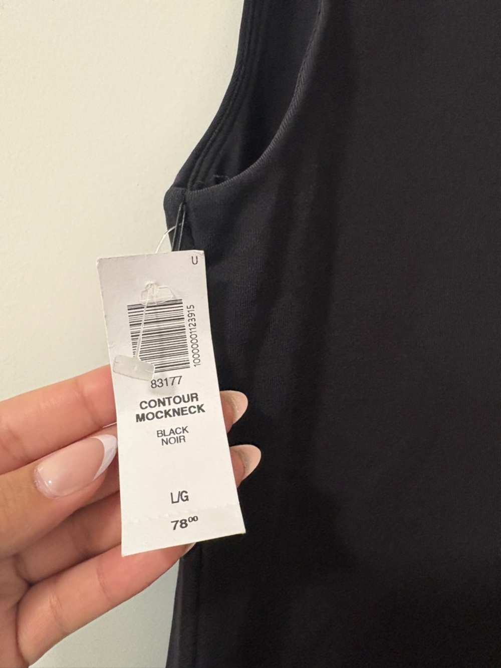 Aritzia Black Sleeveless Mock Neck Mini Dress - Picture 3 of 4